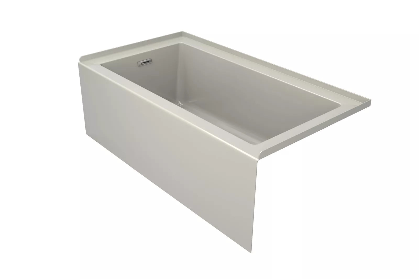 Jacuzzi Linea 60 x 30 Acrylic Soaking Bathtub for Three Wall Alcove Installation