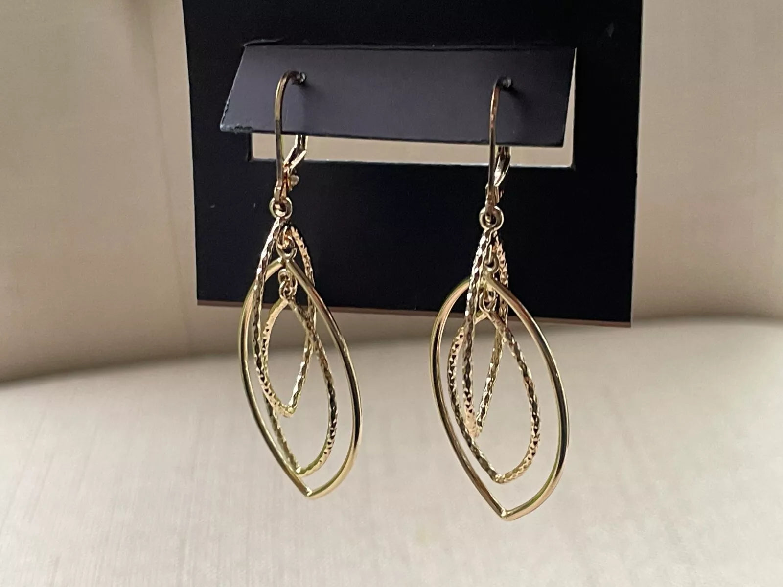 Anne Klein Gold-Tone Orbital Drop Extra Large Earrings