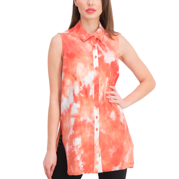 Alfani Women's Tie-Dye Sleeveless Blouse, Size M