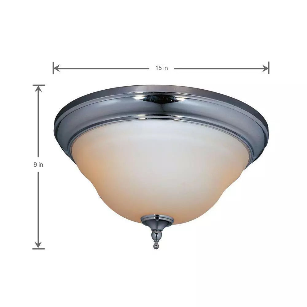 Montpelier Bath Collection 2-Light Chrome Ceiling Flush Mount