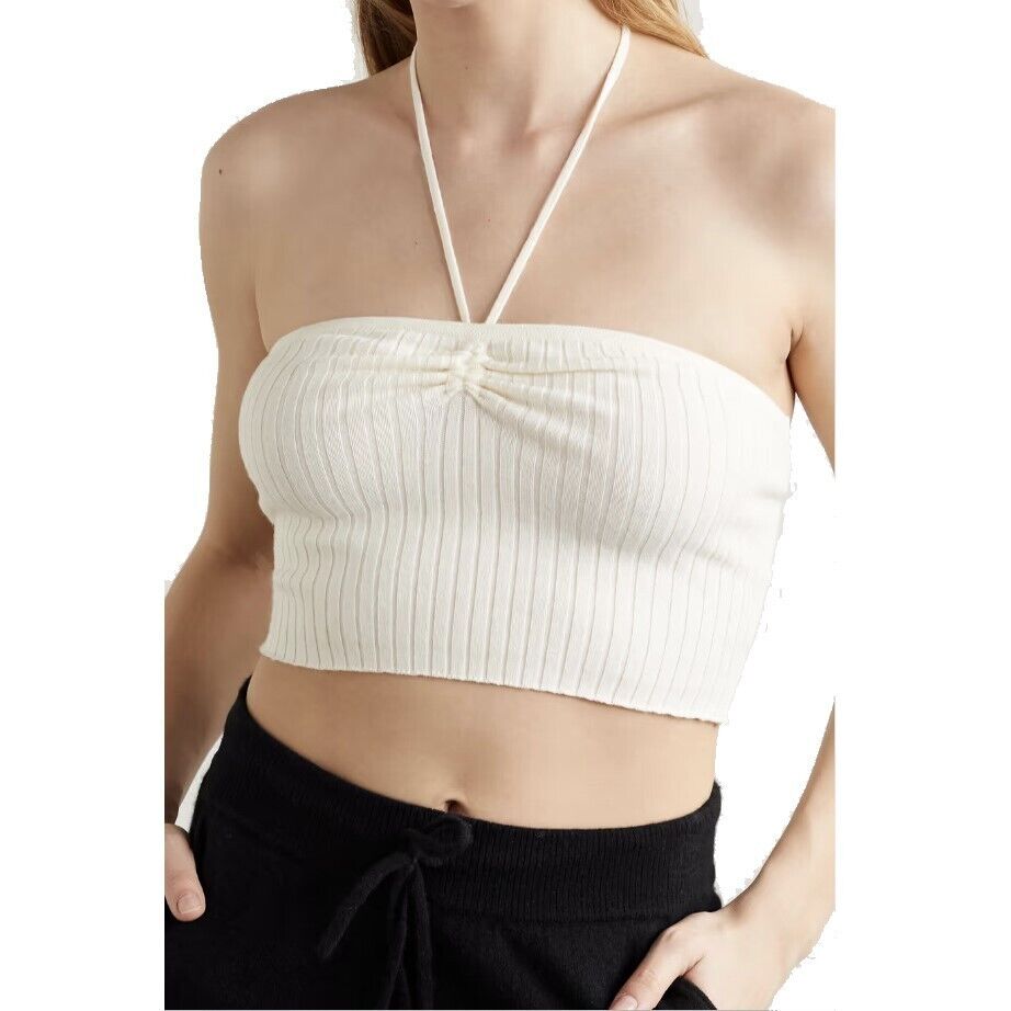 Skin Paulette Ribbed Halter Top