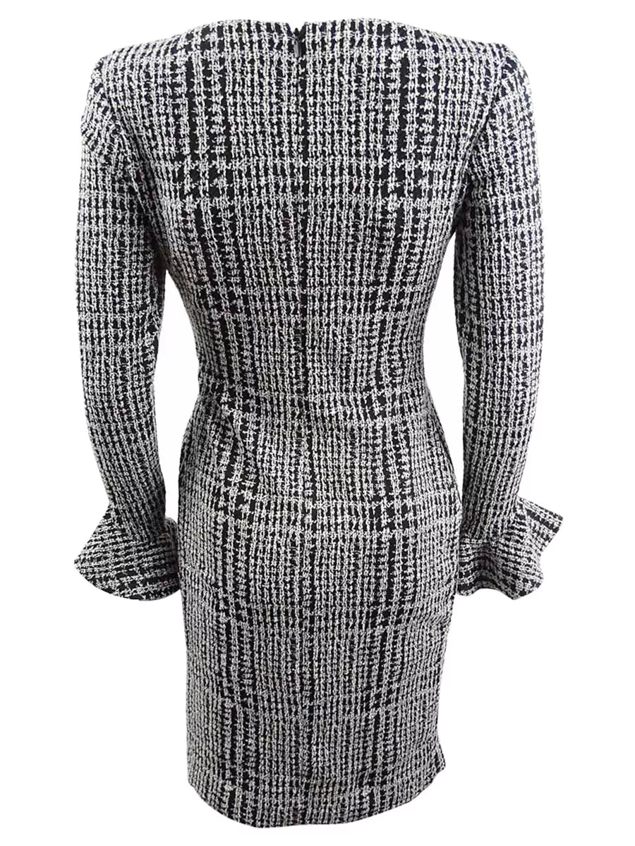 Lauren by Ralph Lauren Women's Plaid Ruched Dress