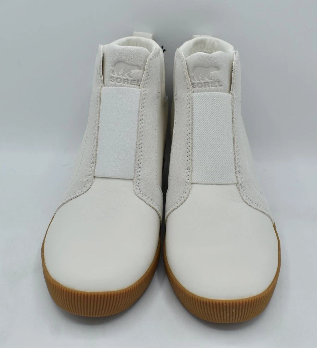 SOREL Out N About Pull-on Wedge Womens Shoes Sea Salt/Gum 2 : 8.5