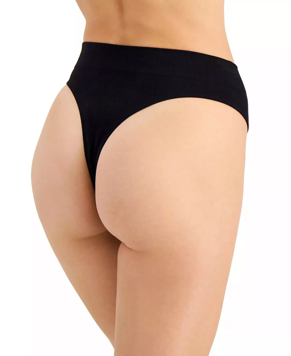 Jenni Womens Seamless Ribbed Hi-Cut Thong