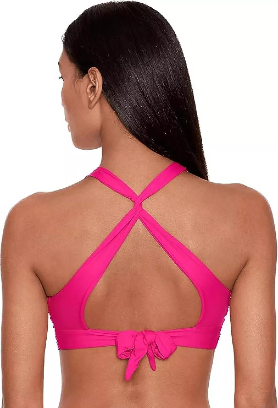 Lauren Ralph Lauren Twist X-Back Bikini Top - Passionfruit, Size 4