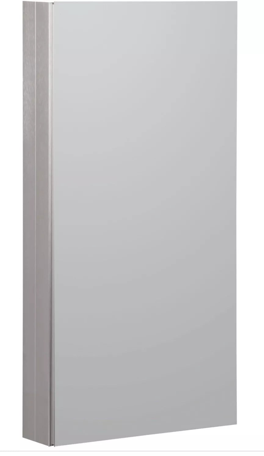 Foremost MMC1536 15 Single Door Mirrored Medicine Cabinet with Slow Close Hinges