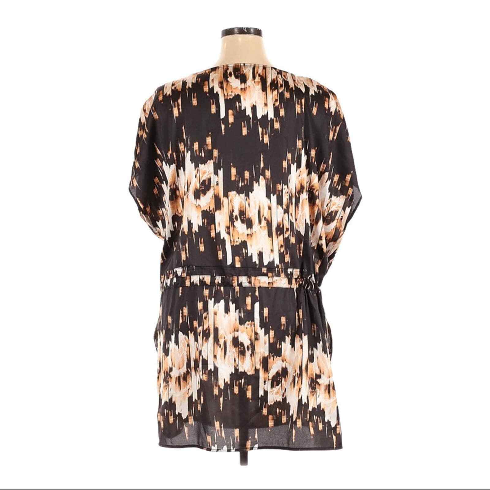 Derek Lam Brown Black For Design Nation Dress/Long Tunic Top, Size Medium