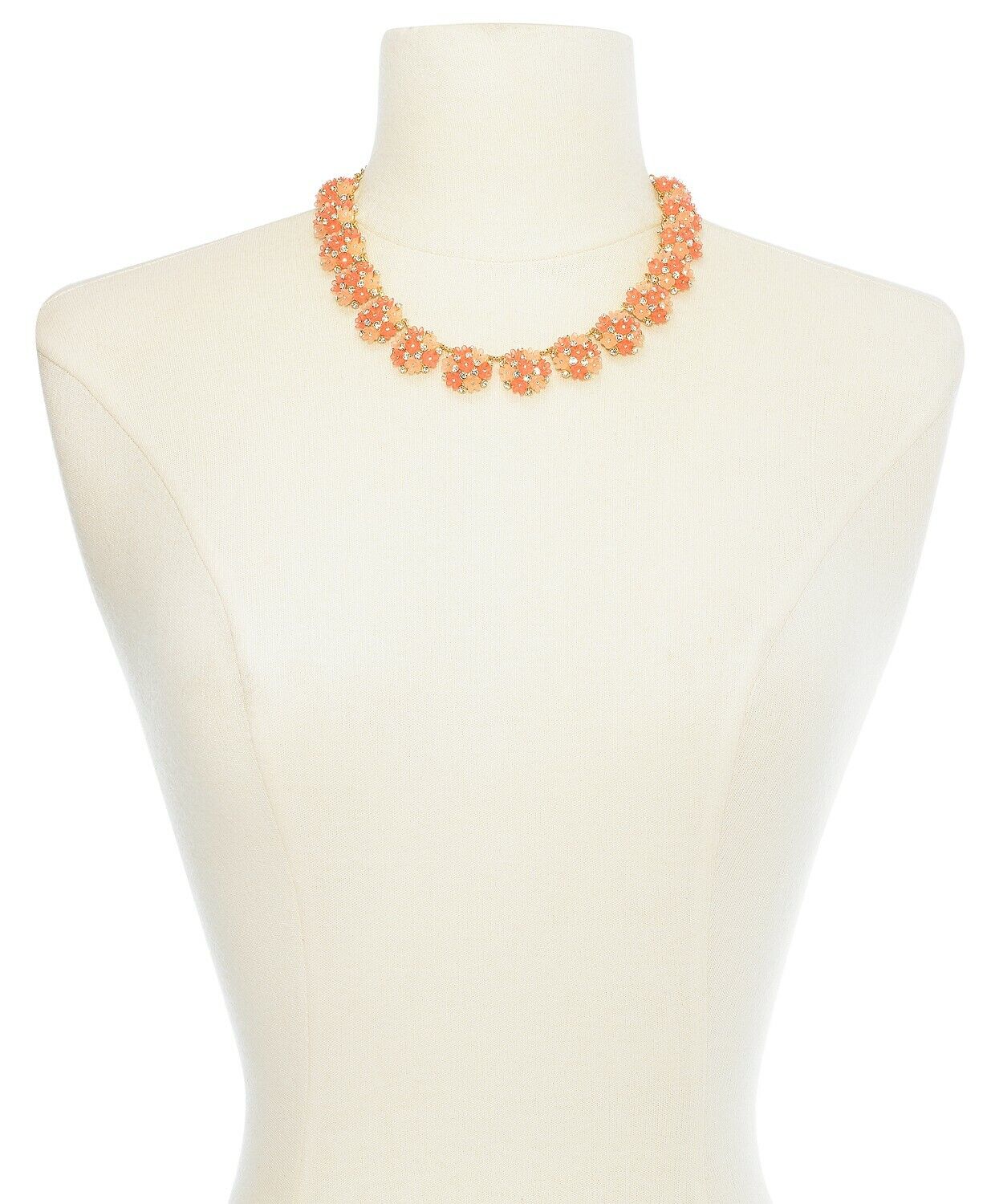 Inc Gold-Tone Pave Flower Strand Necklace, 17 + 3 Extender