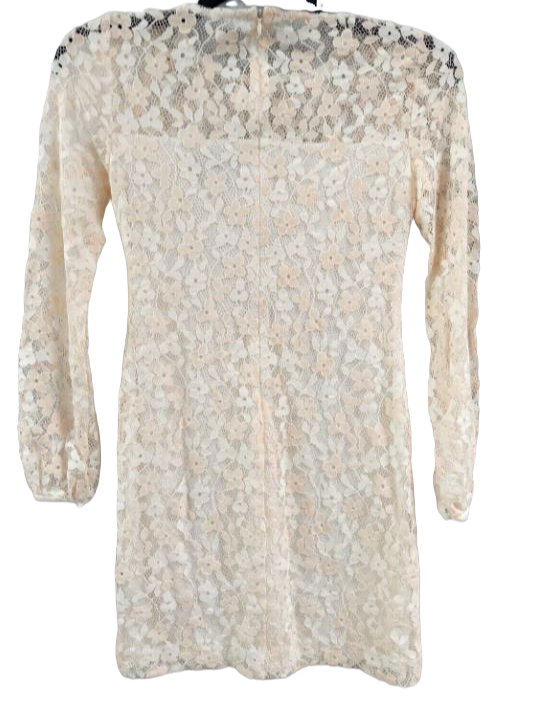 Lauren Ralph Lauren Floral-Lace Dress - White Rose Size 2