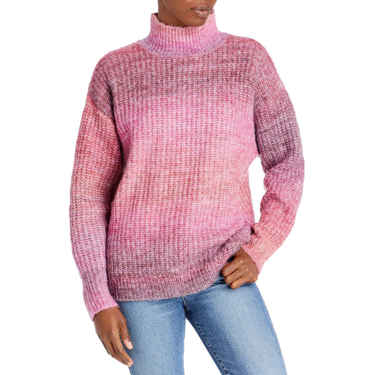 Aqua Womens Mock Neck Sweater