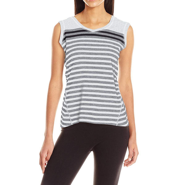 Calvin Klein Performance Hooded Striped Tank Top, Size Small