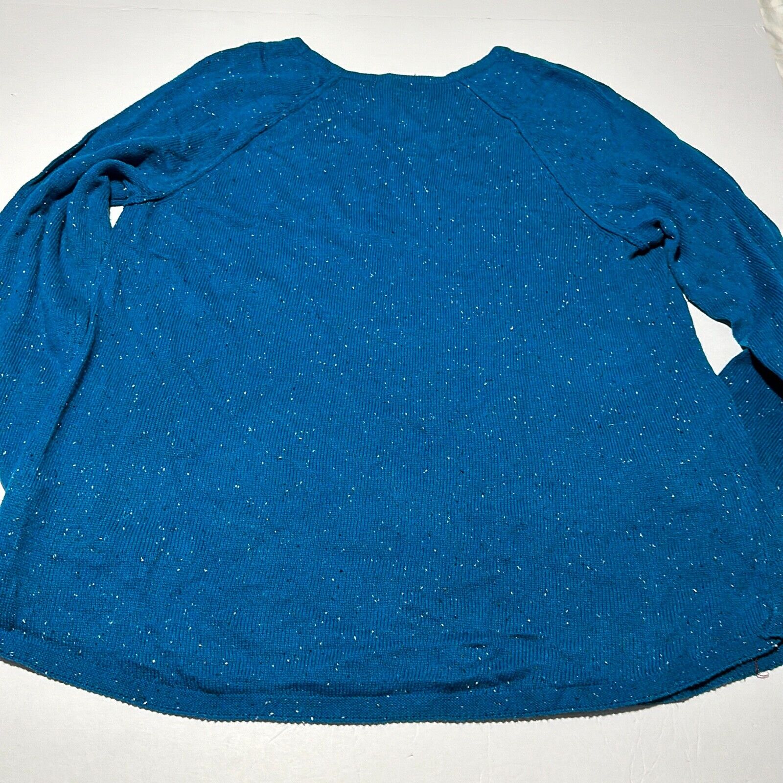 Karen Scott Crew-Neck Sweater, True Teal Combo, Medium