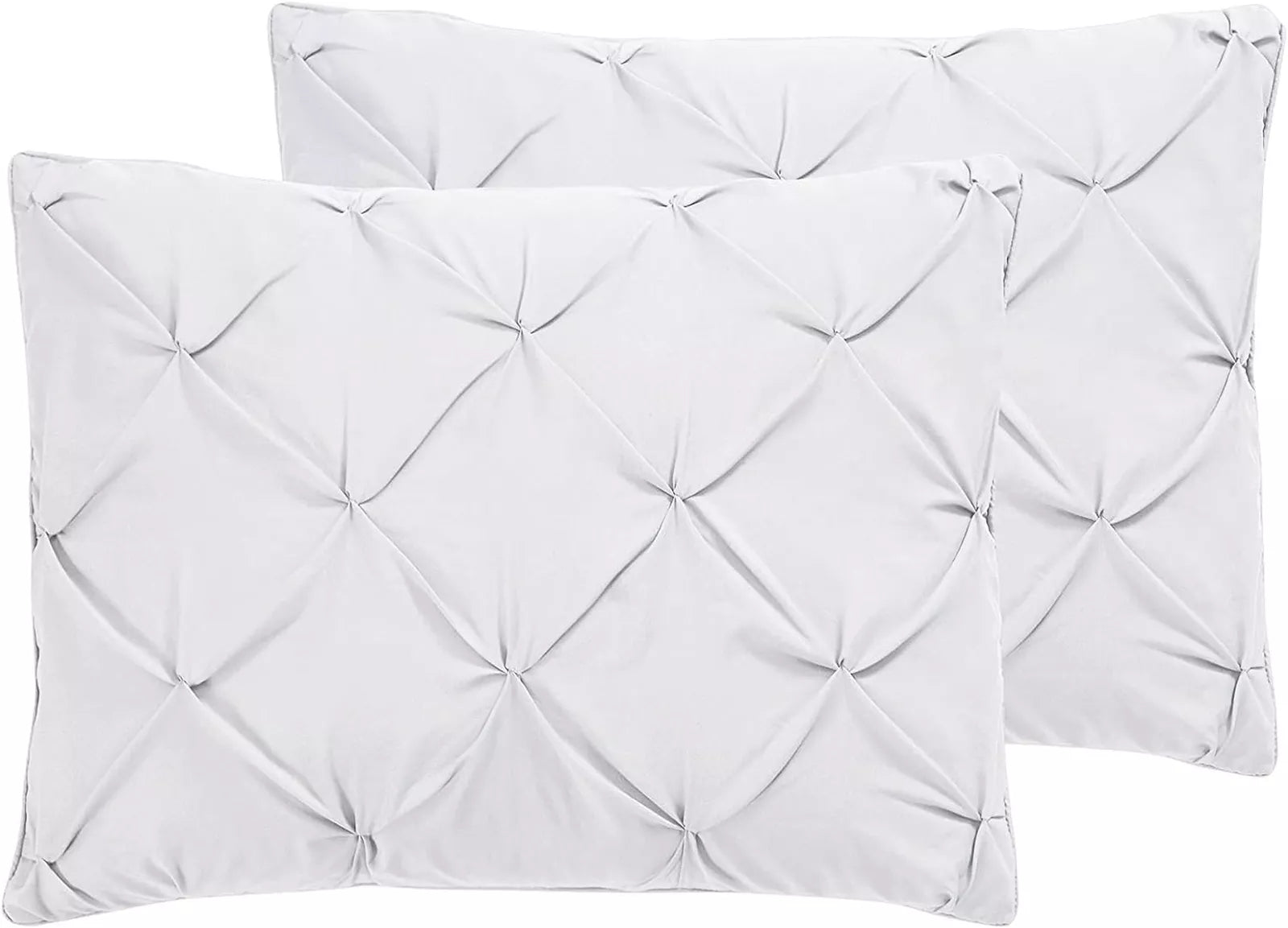 Vcny Home Carmen Pintuck 4 Piece Comforter Set, Queen Bedding