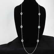 Charter Club Silver-Tone Cubic Zirconia Statement Necklace