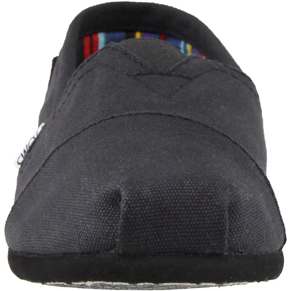 TOMS Alpargata Classic Slip On Mens Black Casual Shoes,11.5/Black