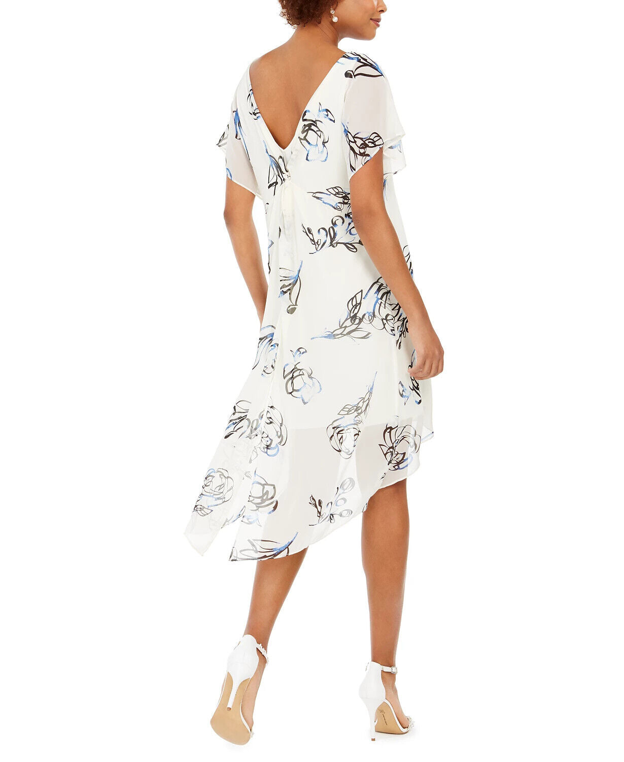 Adrianna Papell Chiffon-Overlay Dress