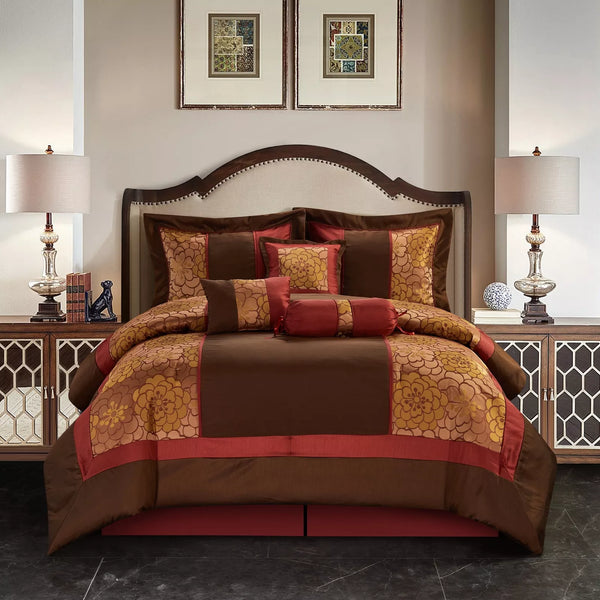 Grand Avenue Sibyl 7-Piece Bedding Comforter Set, Queen