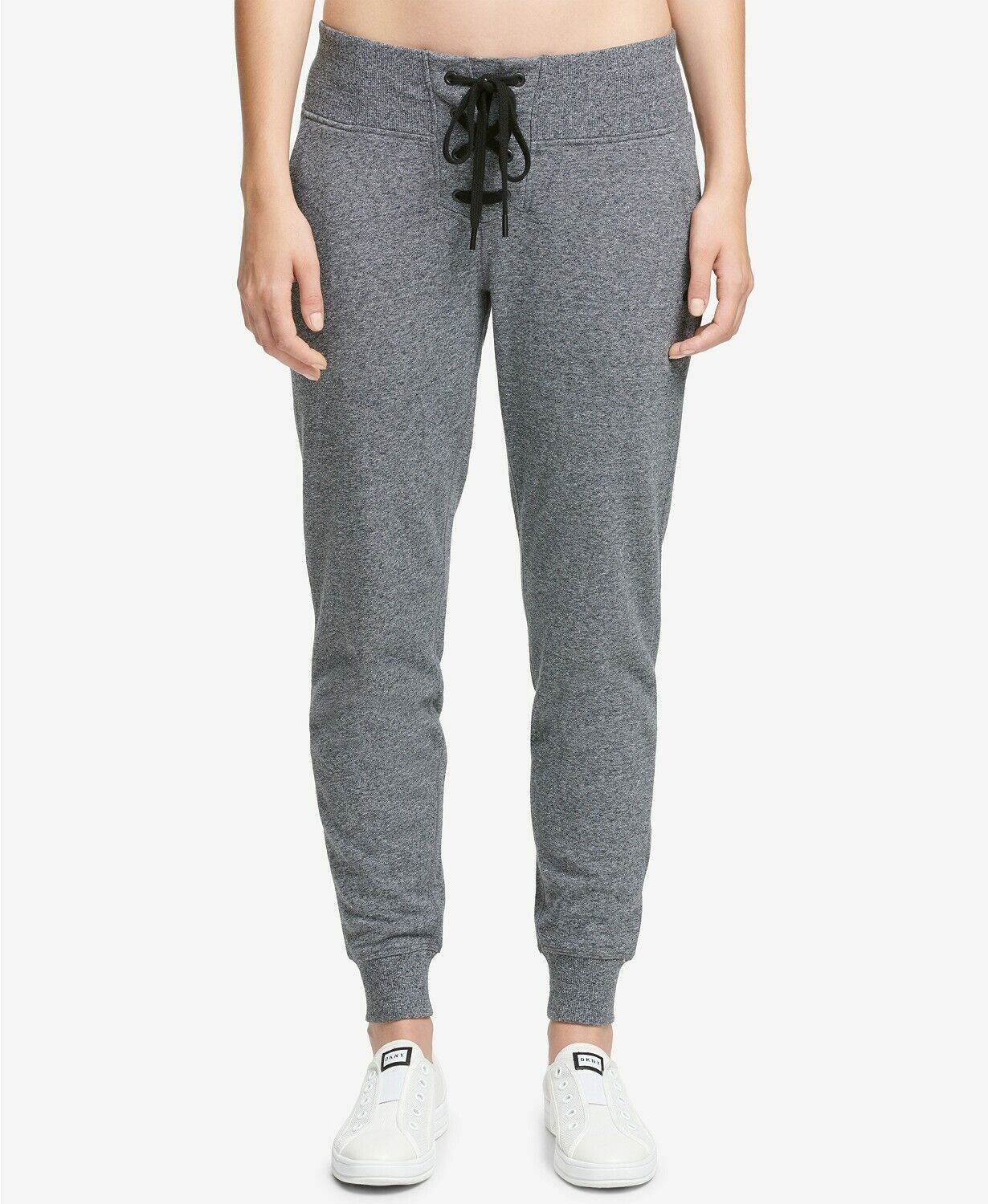 DKNY Women's Sport Lace-Up Fleece Joggers