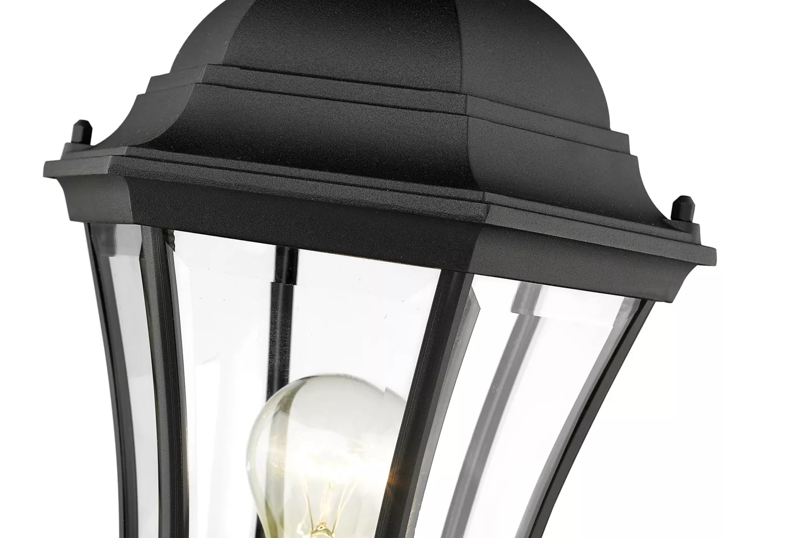 Z-Lite 522PHM-BK Wakefield Outdoor Post Light with Aluminum Frame, Black Finish