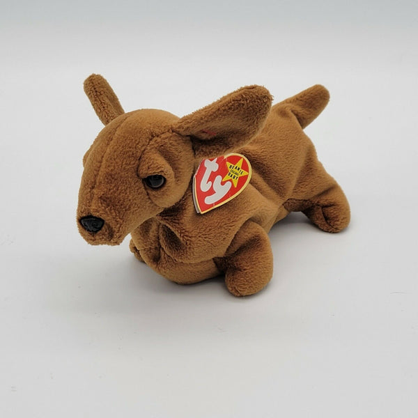 RARE Ty Beanie Baby Weenie the Dachshund w/Errors Waterlooville 4013 1995 PVC