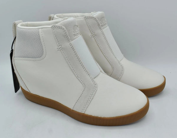 SOREL Out N About Pull-on Wedge Womens Shoes Sea Salt/Gum 2 : 8.5
