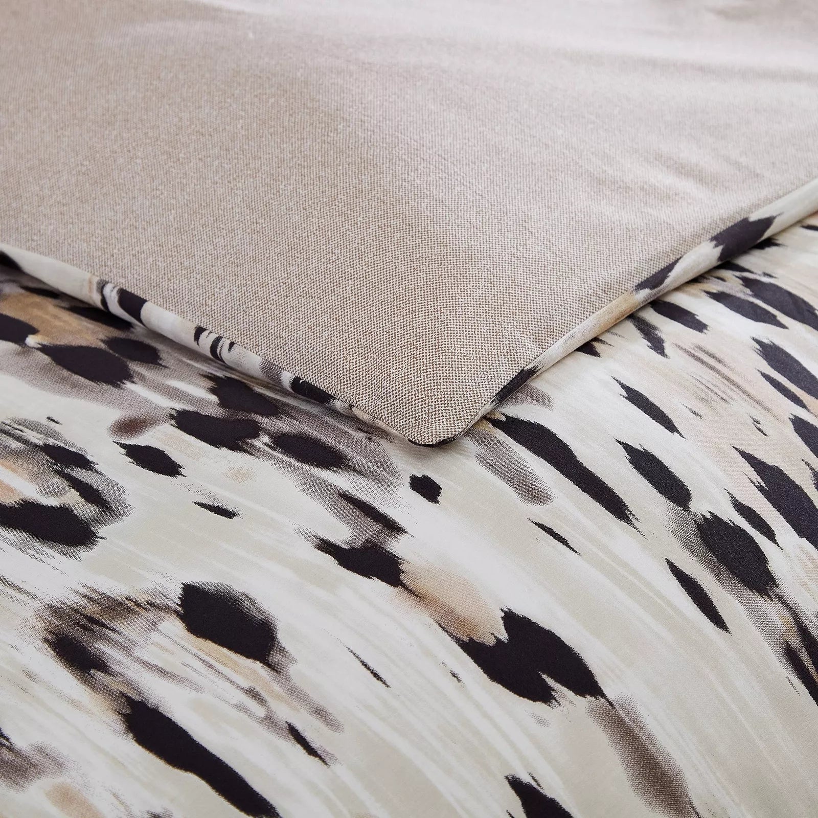 Kenneth Cole New York Abstract Leopard 3 Piece Duvet Cover Set King