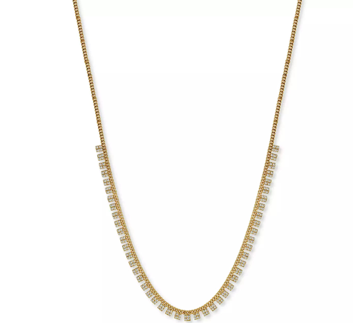 Argento Vivo Zirconia 18 Statement Necklace in 18k Gold-Plated Sterling Silver