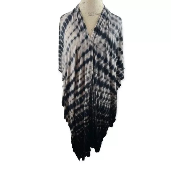 BAMBOOBIES Open Nursing Shawl Tie Dye Kimono Style One Size