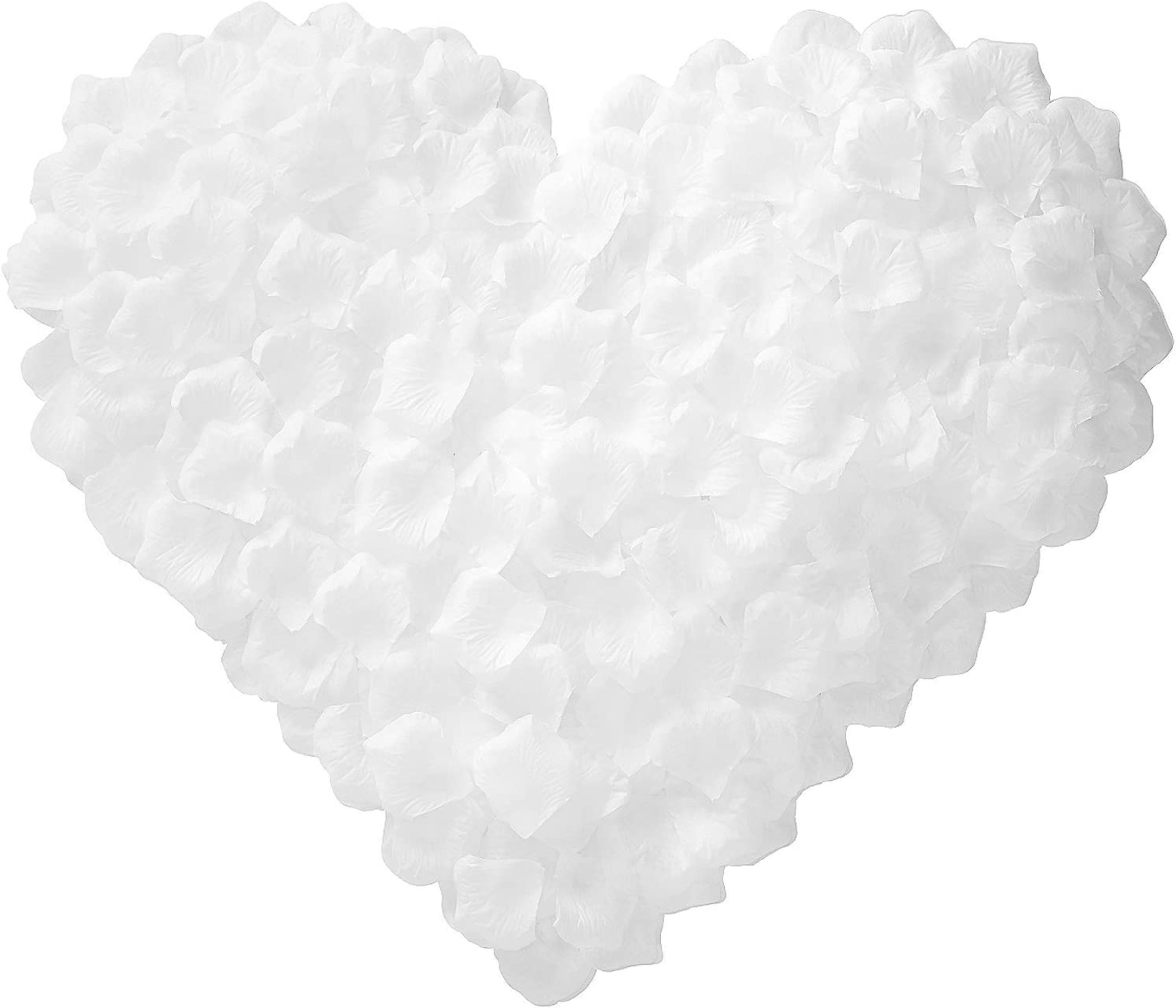 3000 Pieces White Rose Petals Artificial Flower Petals Silk Rose Petals