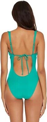 Becca by Rebecca Virtue JASPER Lucille Ruffle One-Piece Swimsuit, US Small