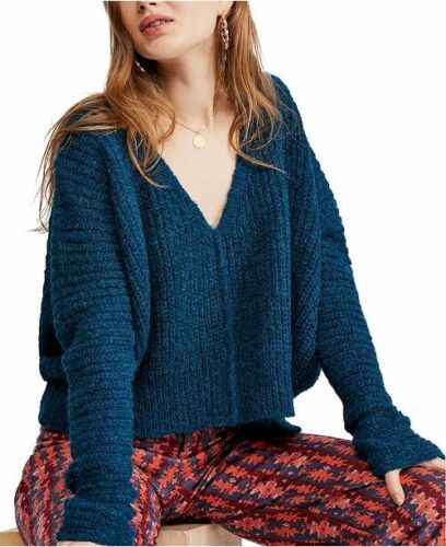 Free People Moonbeam V-Neck Alpaca Sweater