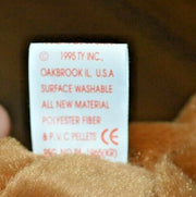 1995 TY Weenie the dog Beanie Baby 4013 MWBMT Rare PVC Pellets 8 errors!