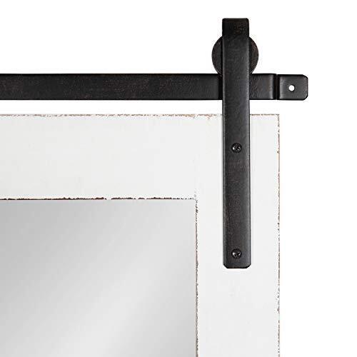 Kate and Laurel Cates Classic Rectangle Framed White Wall Mirror, 24x18