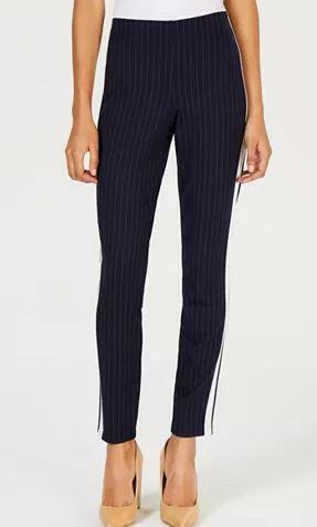 Hippie Rose Juniors Pinstripe Skinny Pants