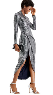 Rachel Rachel Roy Metallic Disco Dress, Size XS