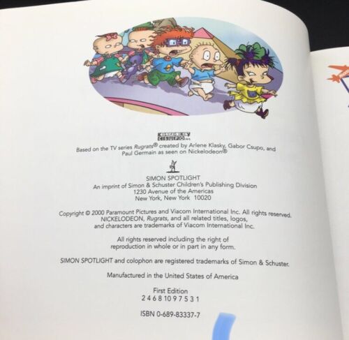 Nickelodeon Rugrats “Babies in Reptarland” Picture Book Vintage 2000