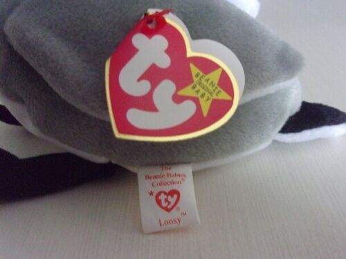 1998 Ty Beanie Baby Loosy the goose Retired with Errors