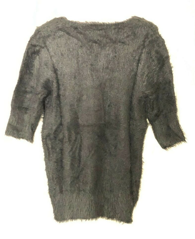 DEEP SUGAR Fuzzy Knit Scoop-Neck Tunic Sweater , Size Small