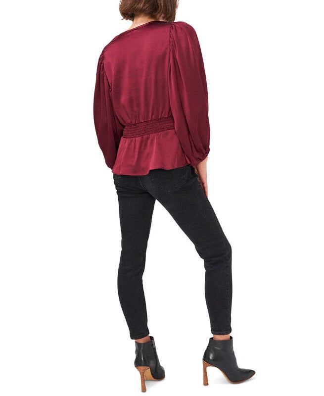 Vince Camuto Peplum Blouse, Size Medium