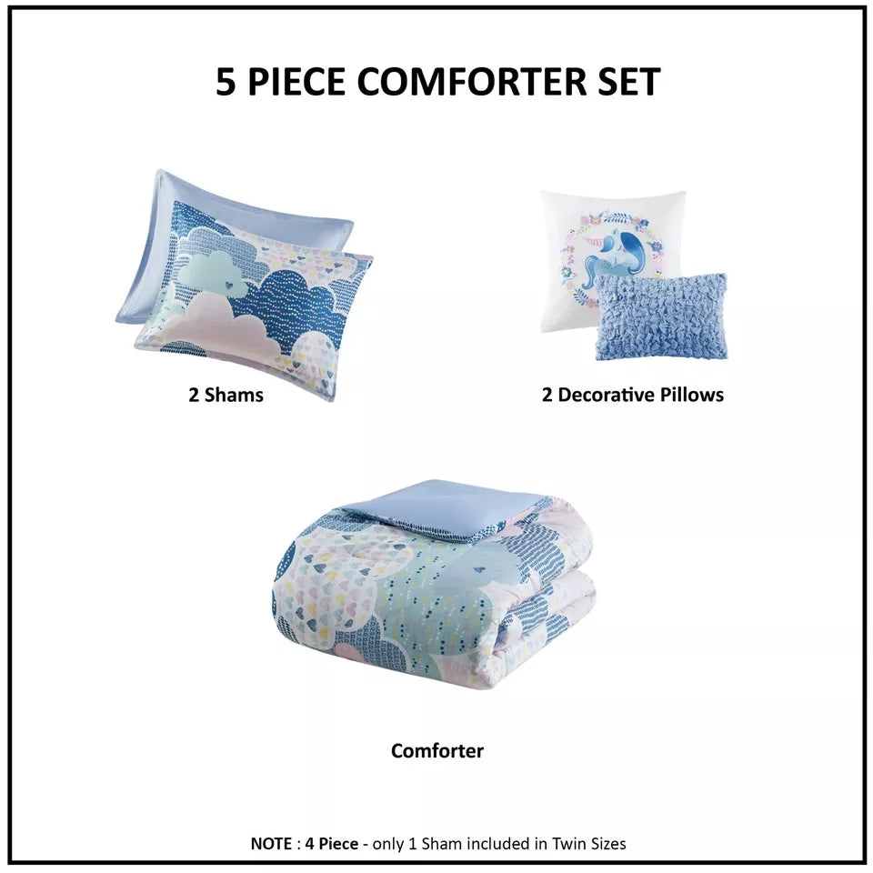 URBAN HABITAT KIDS Cloud 5-Pc. Comforter Set, Full/Queen