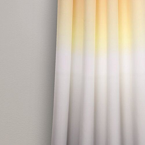 Lush Decor Window Curtains Yellow - Yellow & Gray Ombre Fiesta Room Darkening