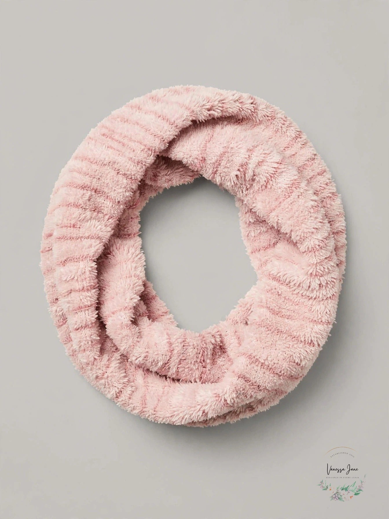BCBGeneration Space-Dyed Loop Scarf - Blush Pink, One Size