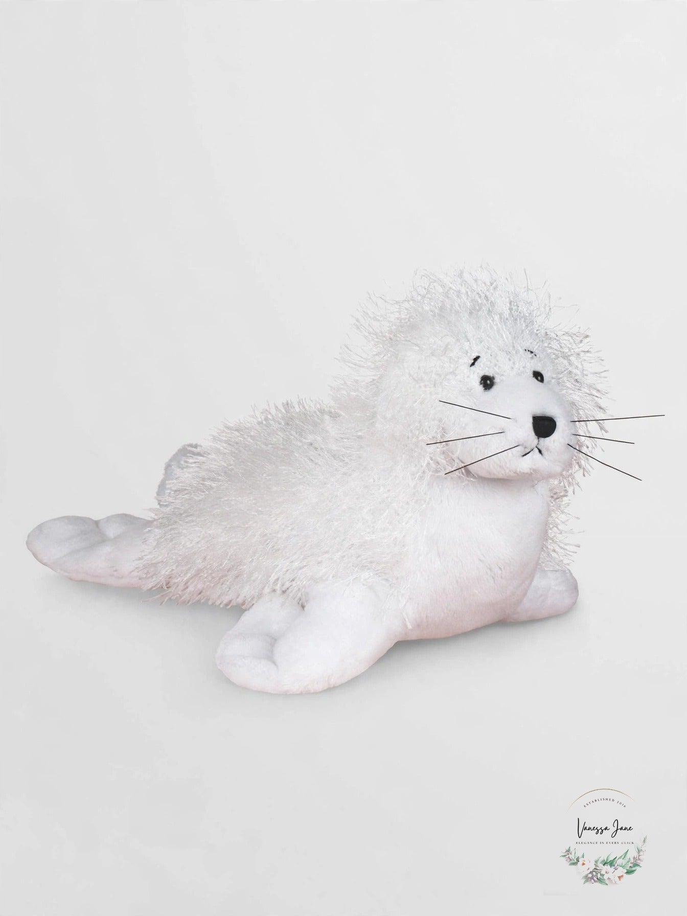 Ganz Webkinz Seal Plush Stuffed Animal, White