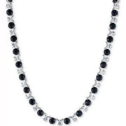 Carolee Silver-Tone Stone and Crystal All-Around Collar Necklace