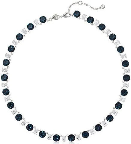 Carolee Silver-Tone Stone and Crystal All-Around Collar Necklace