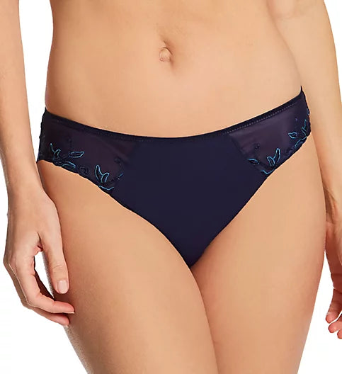 Simone Perele Womens Andora Bikini Panty in Blue,  Size XS