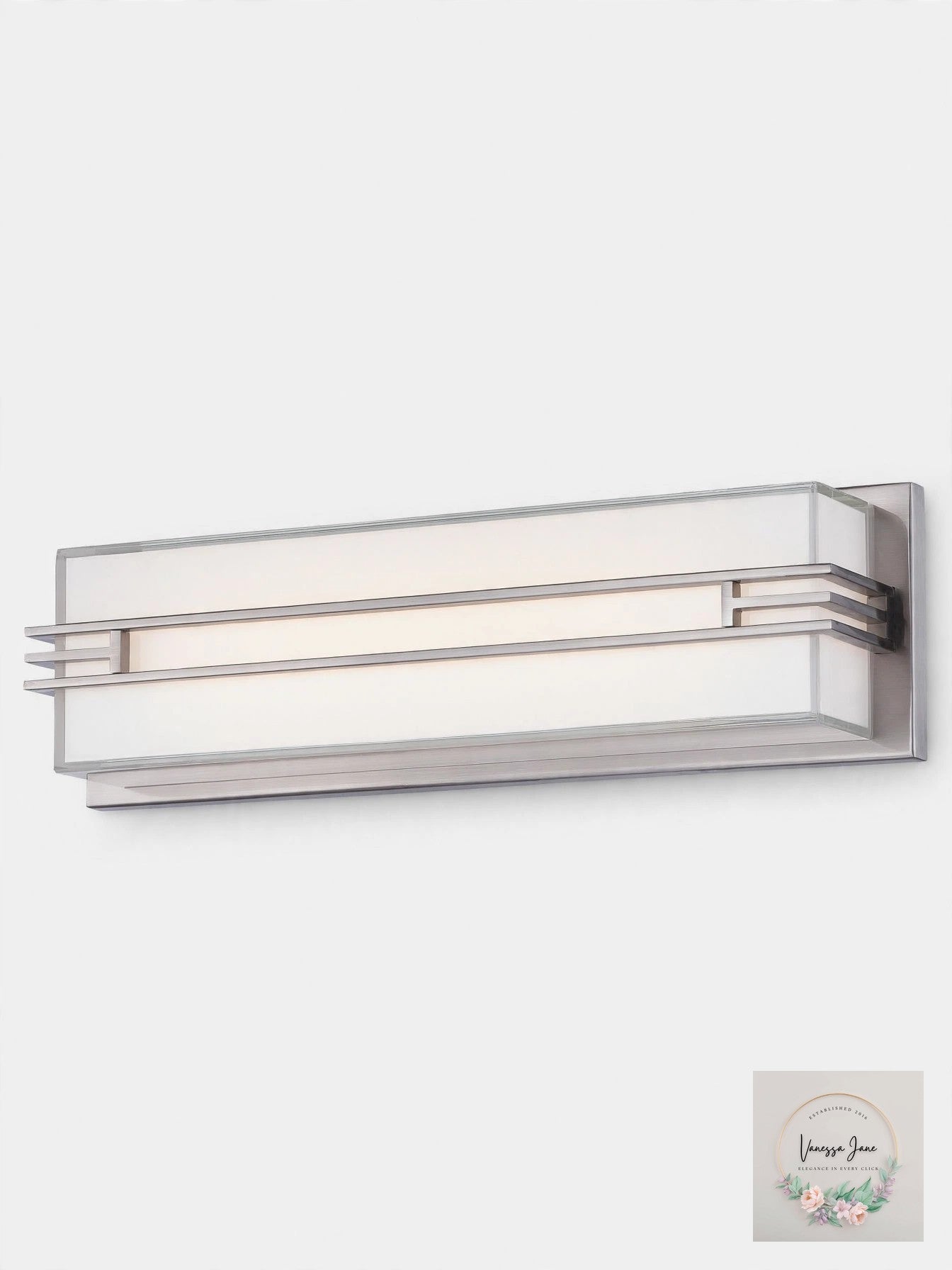Minka Lavery LED Panel Light 17.5 in Brushed Nickel, New