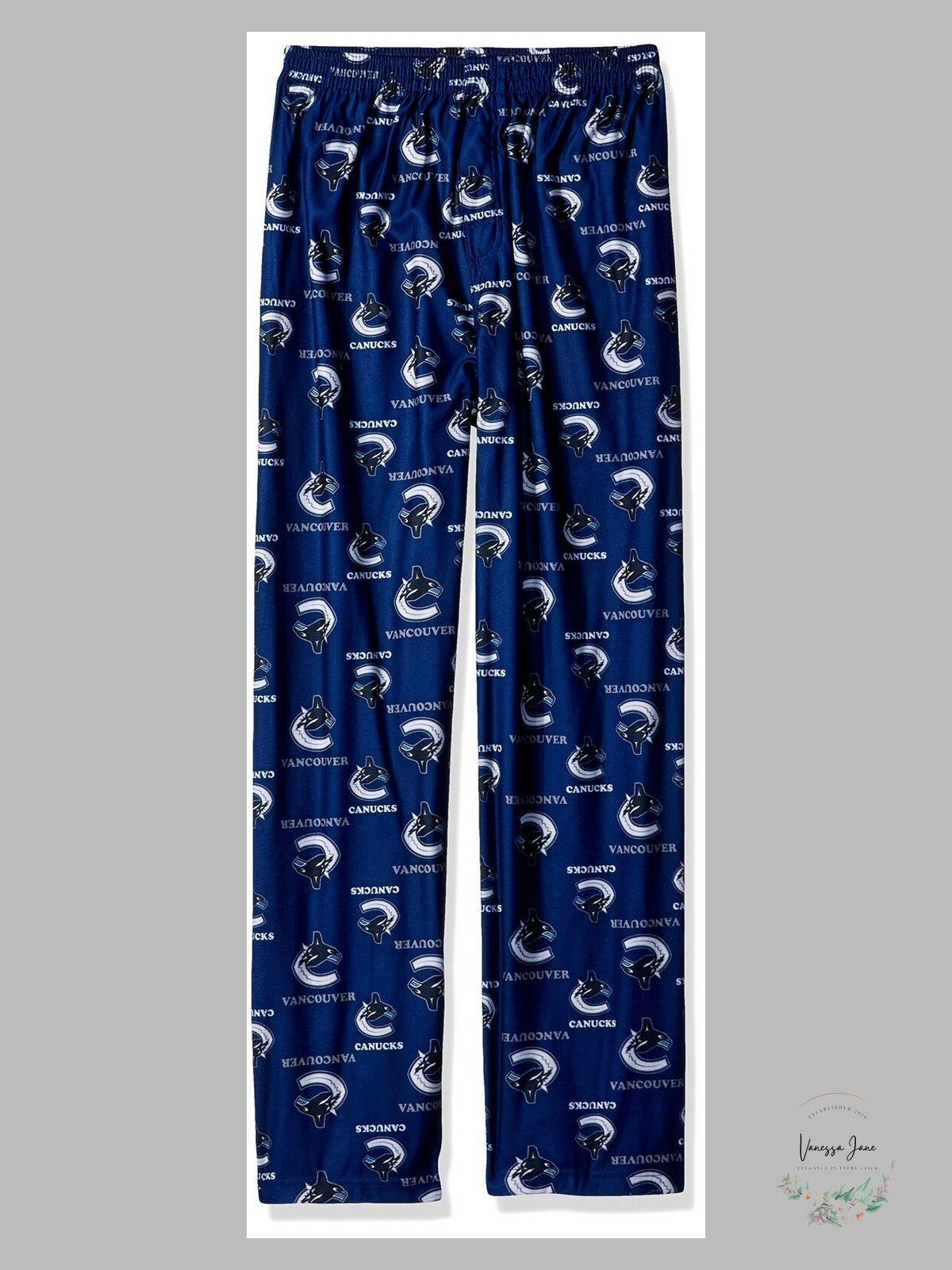 Vancouver Canucks Toddler Boys’ Team-Print Sleep Pants – Blue, 4T