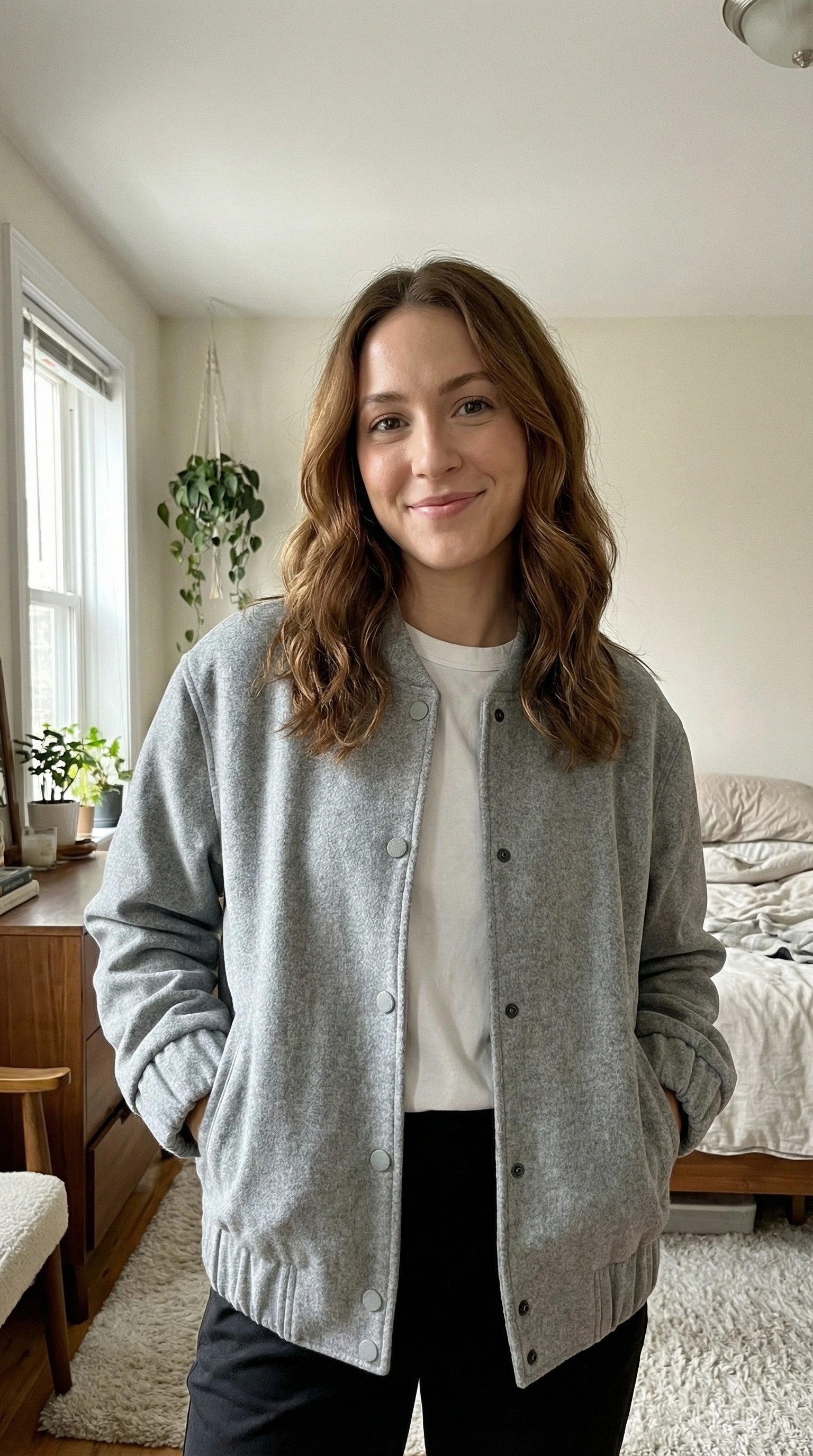 Endless Rose Oversized Felt Varsity Jacket