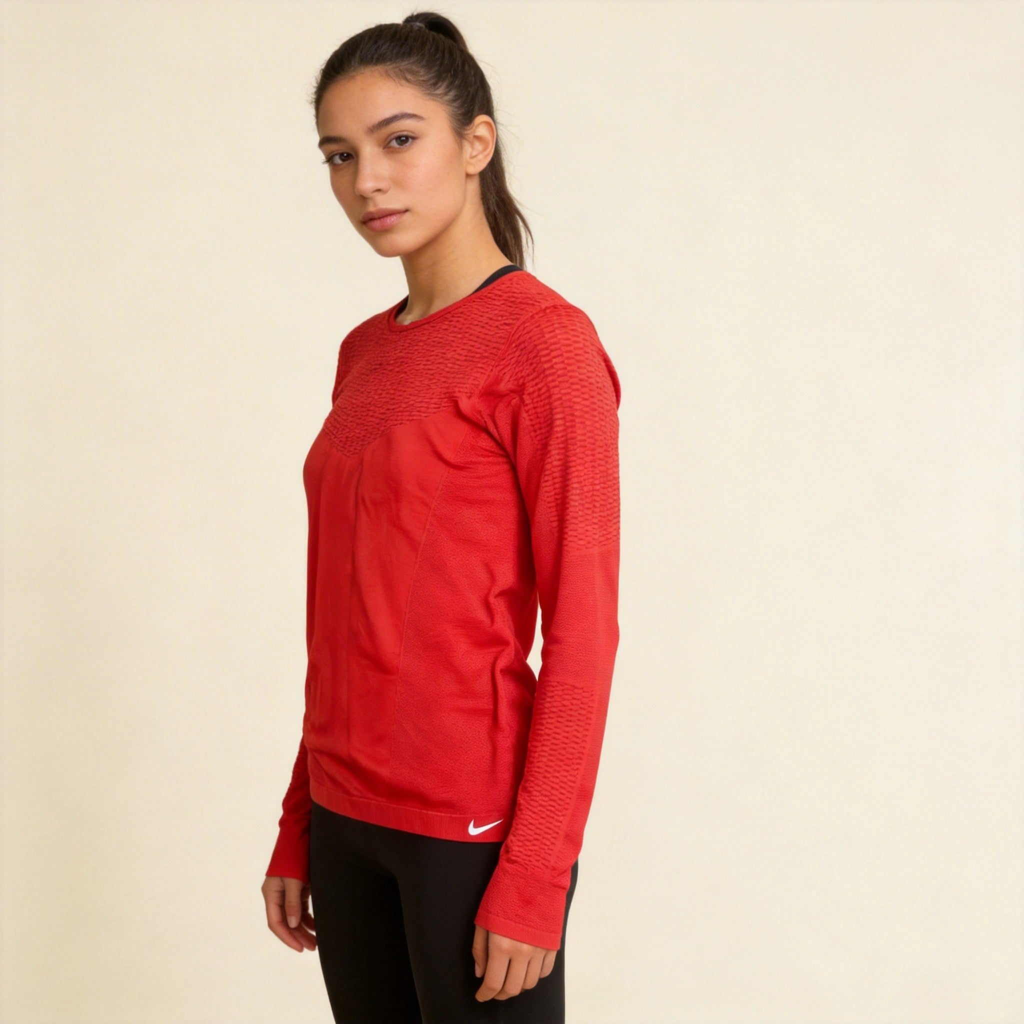 NIKE Sphere womens Seamless Sans Couture Compression Top Sz L/XL